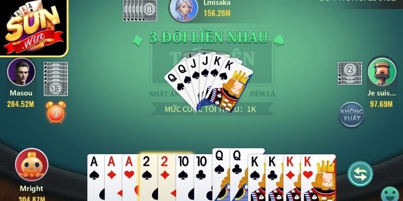 Trải nghiệm phỏm tá lả thuộc top game bài miễn phí 